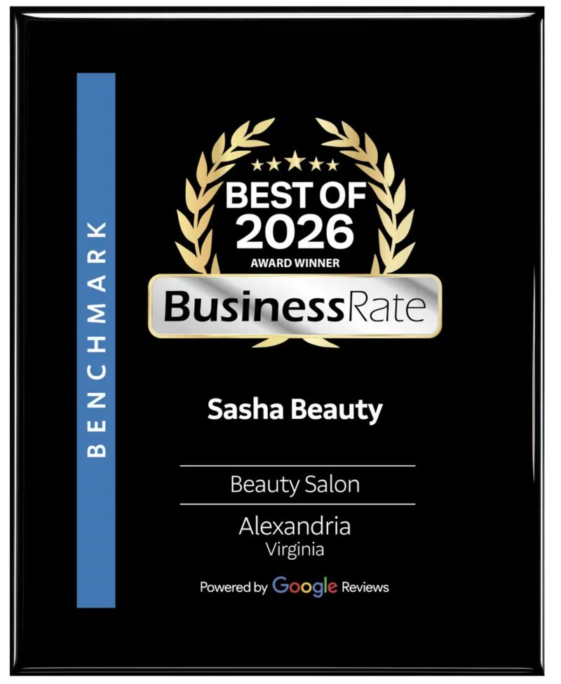 Sasha Beauty, BusinessRate Best of 2026 award winner, beauty salon in Alexandria, Virginia